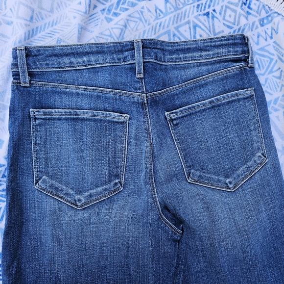 ⭐NWT⭐L'Agence Scottie Wide Leg Jeans Blue 28" waist USA made - Picture 10 of 11